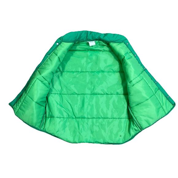 Vintage Carpenter Uniform Co Green Puffer Vest Large Seed Corn Farm Workwear - Picture 4 of 11